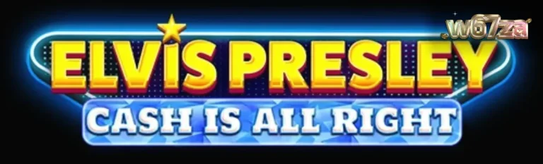 Tampilan visual slot Elvis Presley: Cash is All Right dengan nuansa neon Las Vegas.